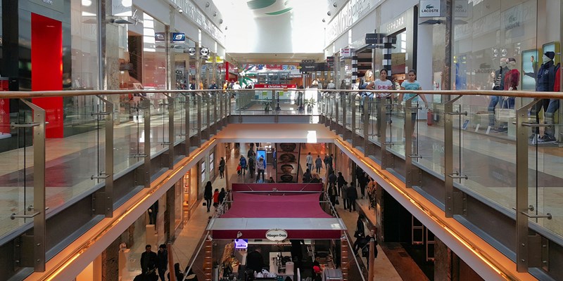 Friends with shopping bags